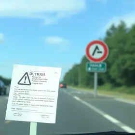 multas de trânsito em advertência