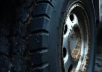 detalhe no pneu